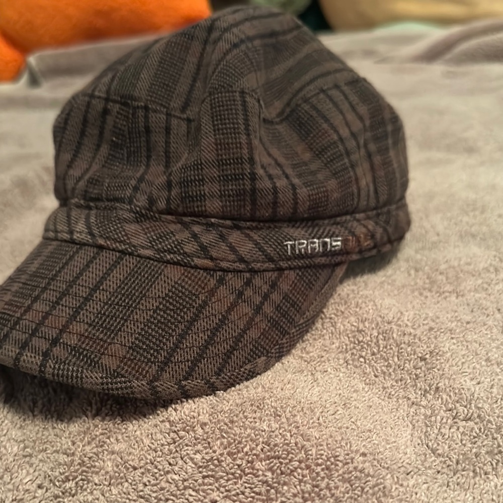 Brown Plaid Newsboy Cap